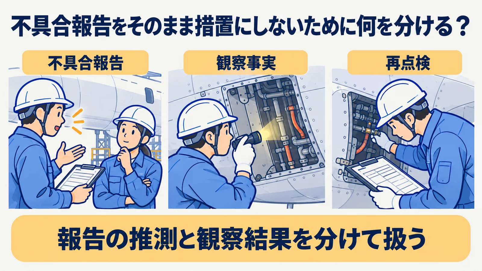 不具合報告をそのまま措置にしない際の確認対象と判断の流れ