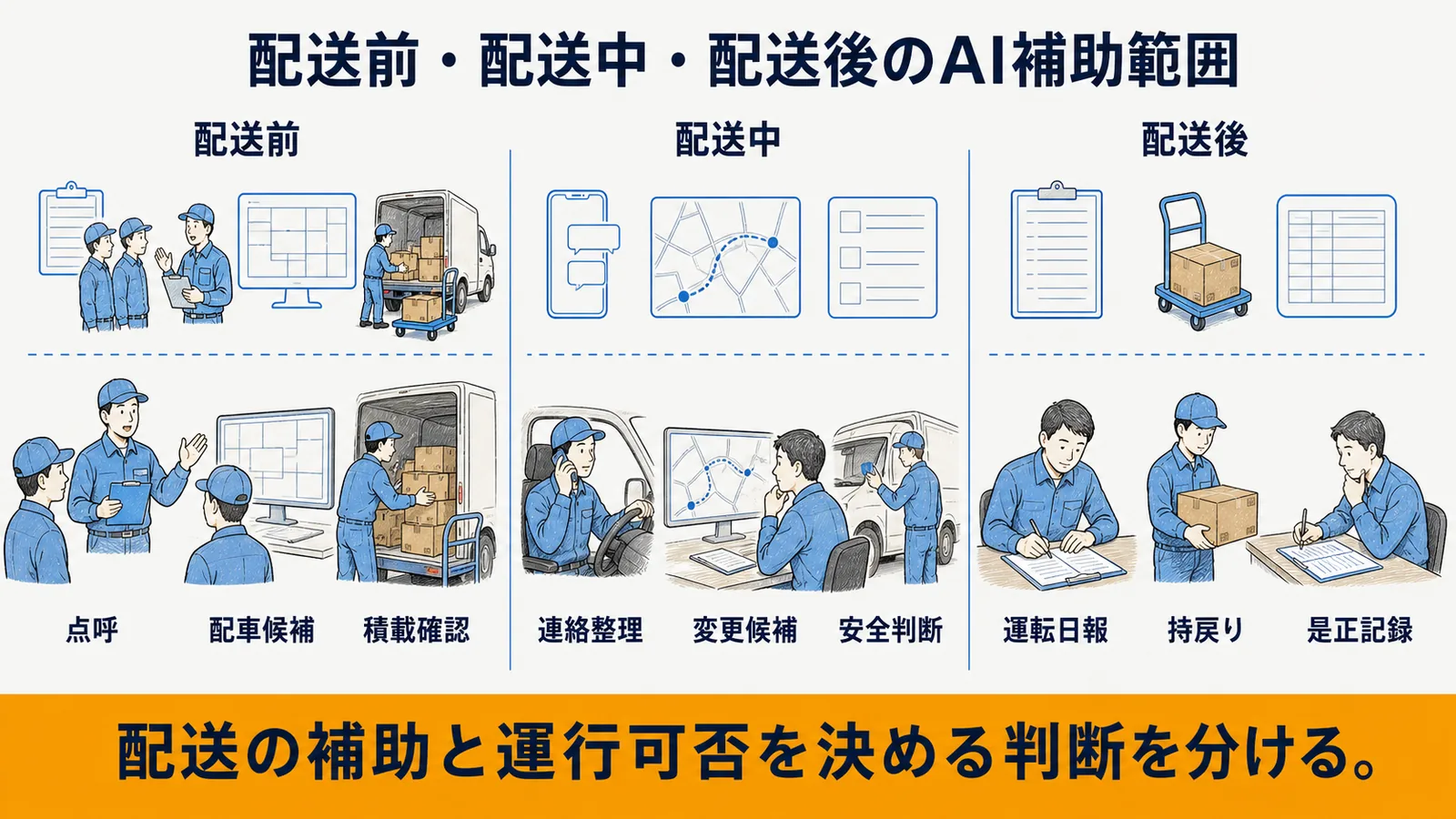 軽貨物運送の業務とAI適用範囲