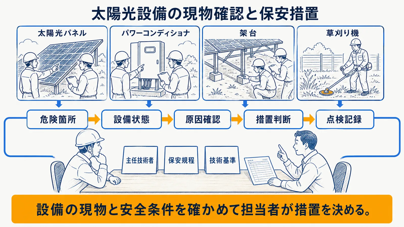 O&M工程・AI支援・担当者判断・確認先の対照表